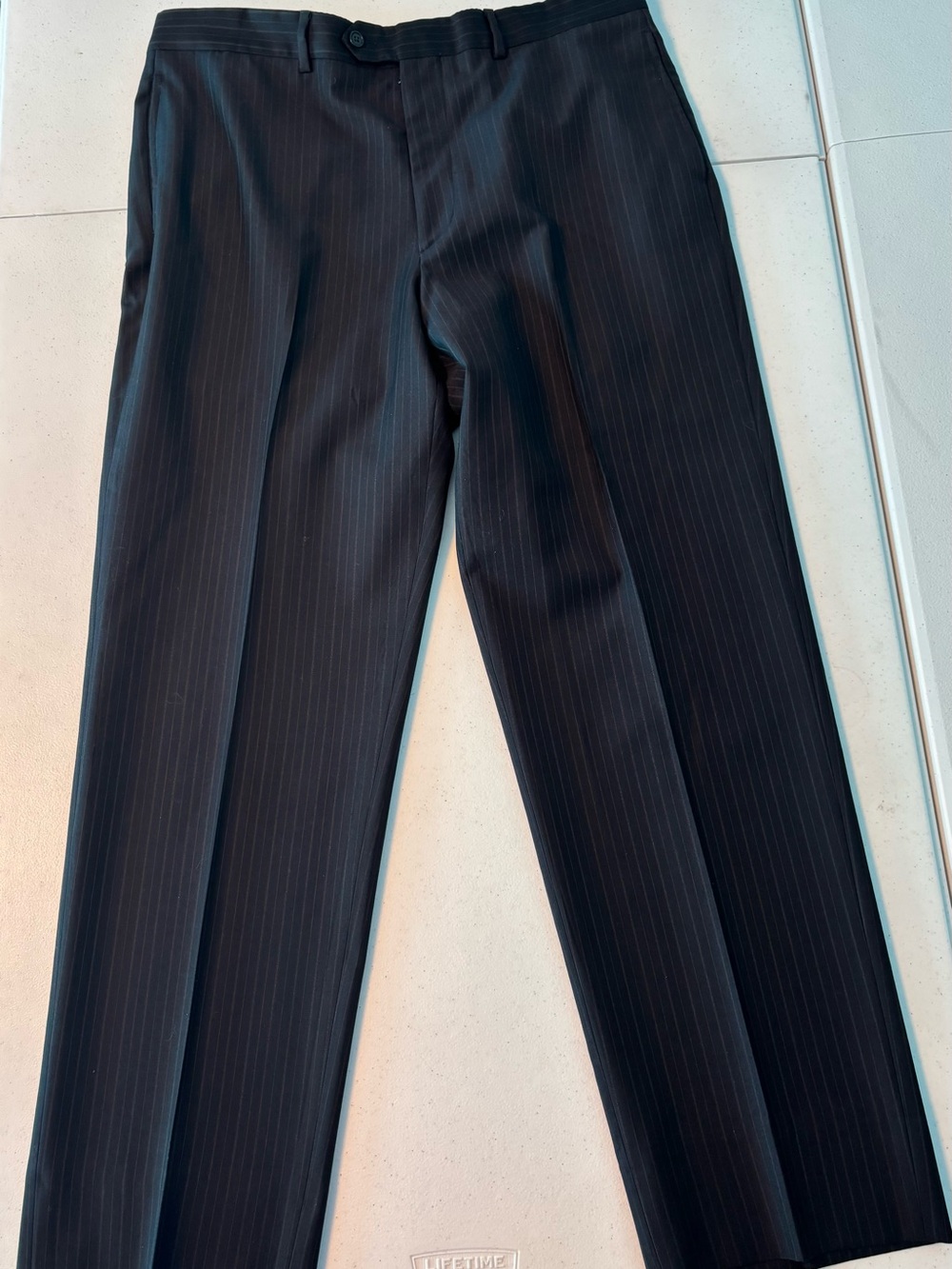 Pronto Uomo size 36Men's Black Pinstripe Dress pants made in Italy